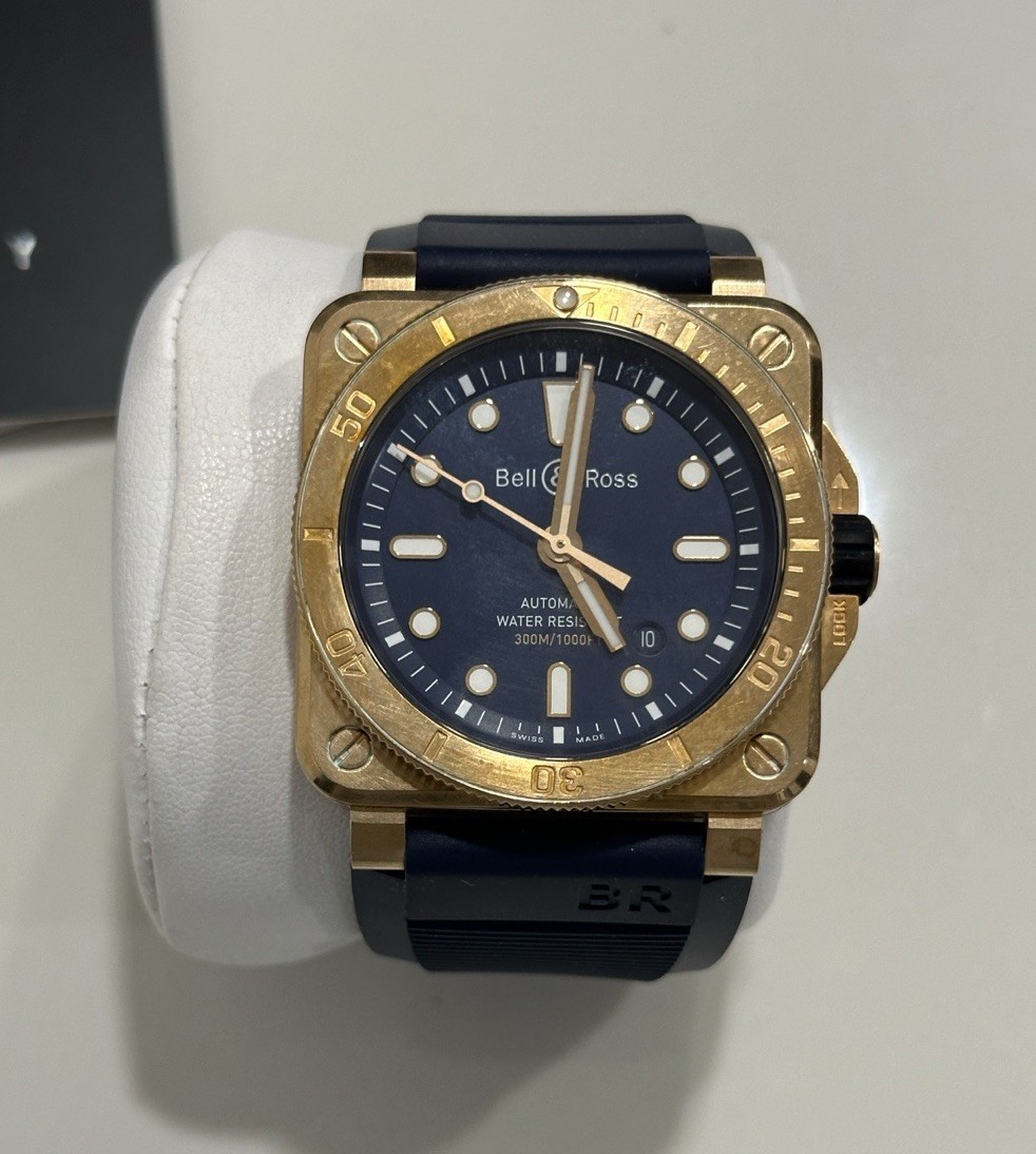Bell & Ross Diver Bronze Limited Edition BR03-92-DIV-B Automatic Watch RARE