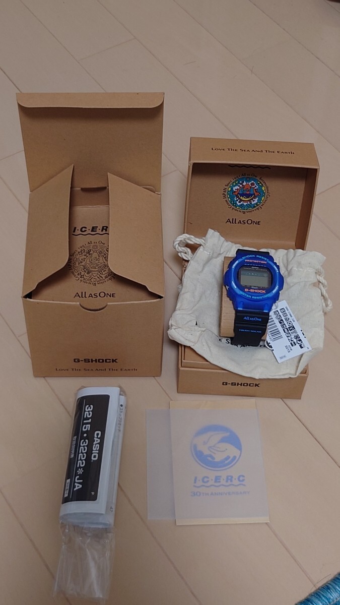 New and unused CASIO G-SHOCK GWX-5700K-2JR Irukuji 30th Anniversary Model Blue