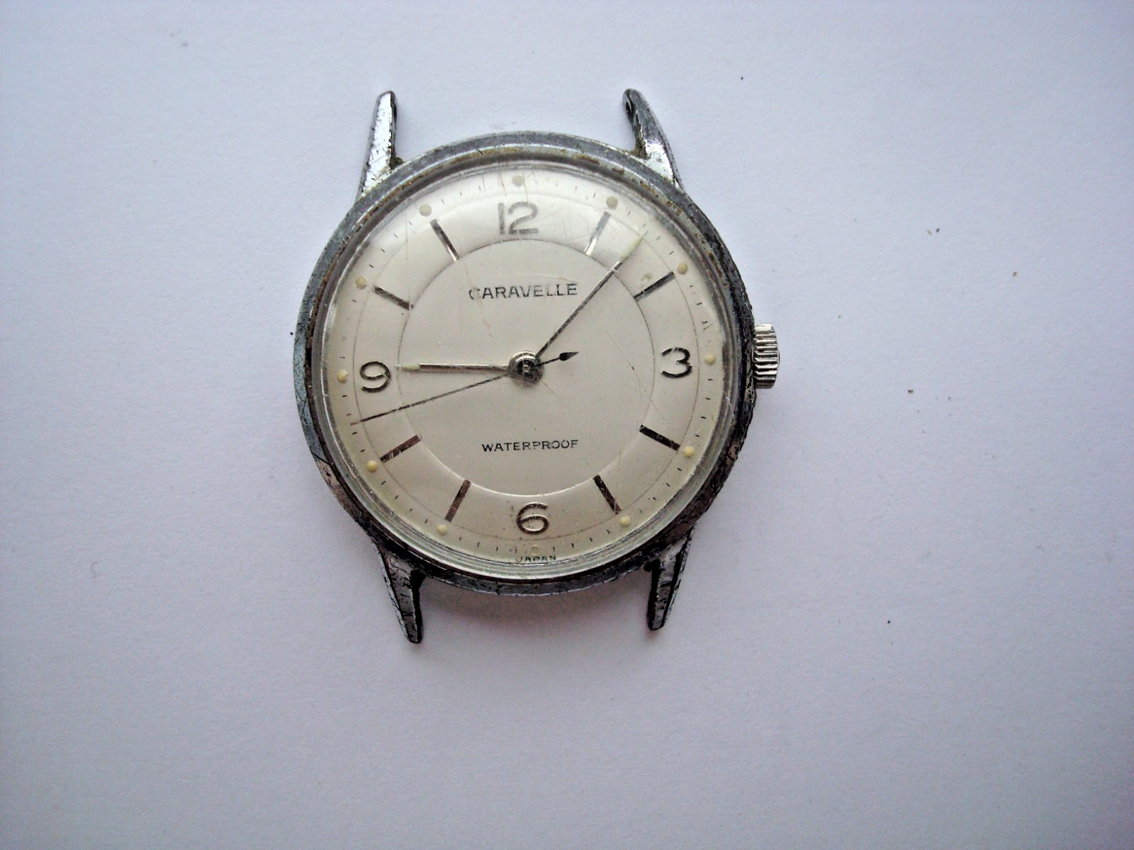 Vintage Caravelle M0 Mens Unisex Watch Manual Wind Up Waterproof Japan for Parts