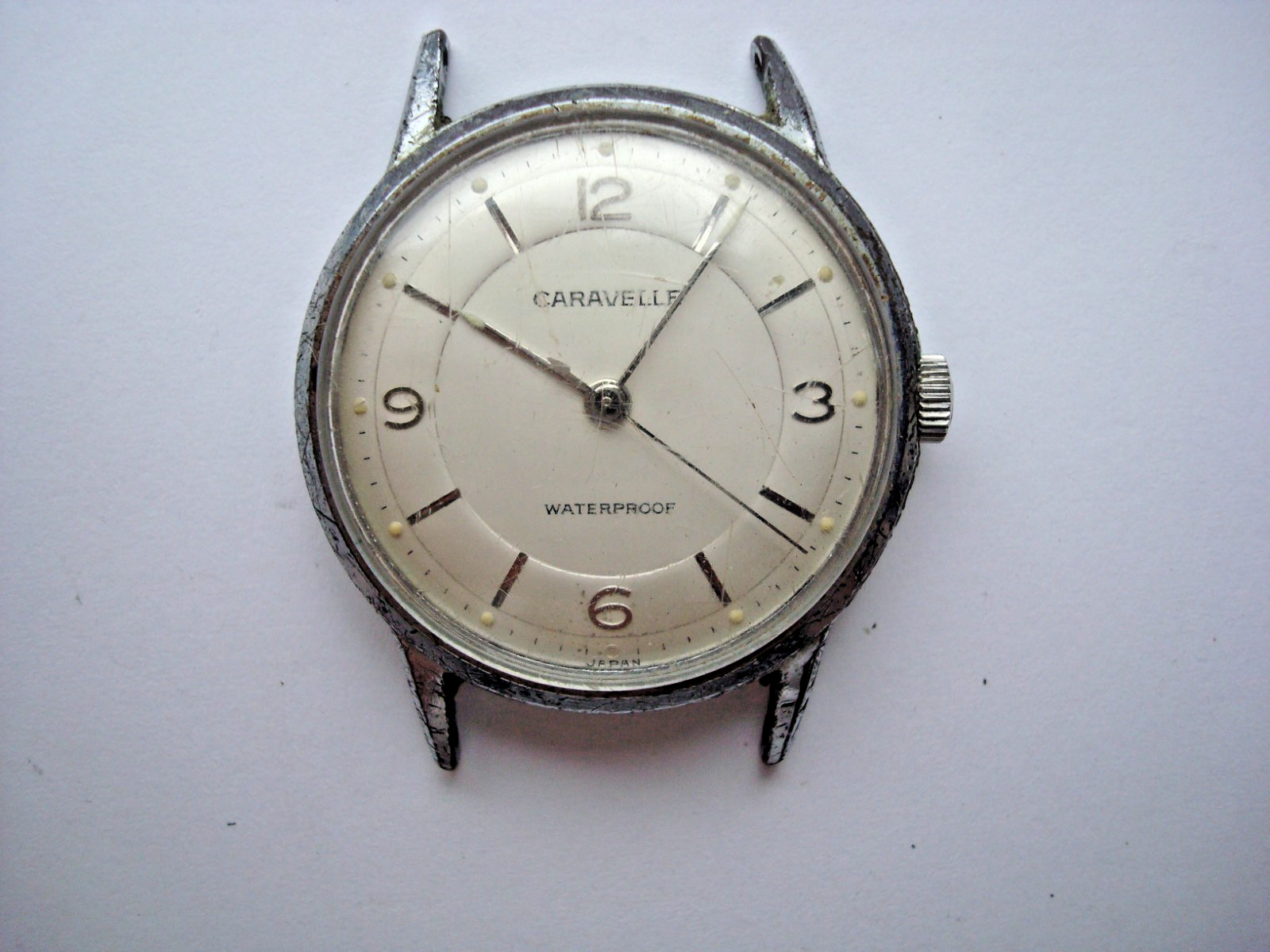 Vintage Caravelle M0 Mens Unisex Watch Manual Wind Up Waterproof Japan for Parts