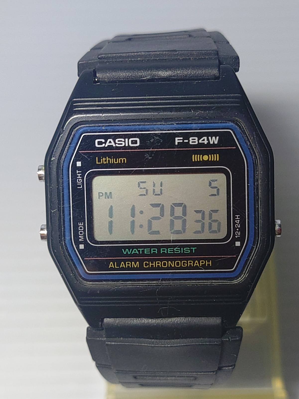 CASIO F-84W digital square watch