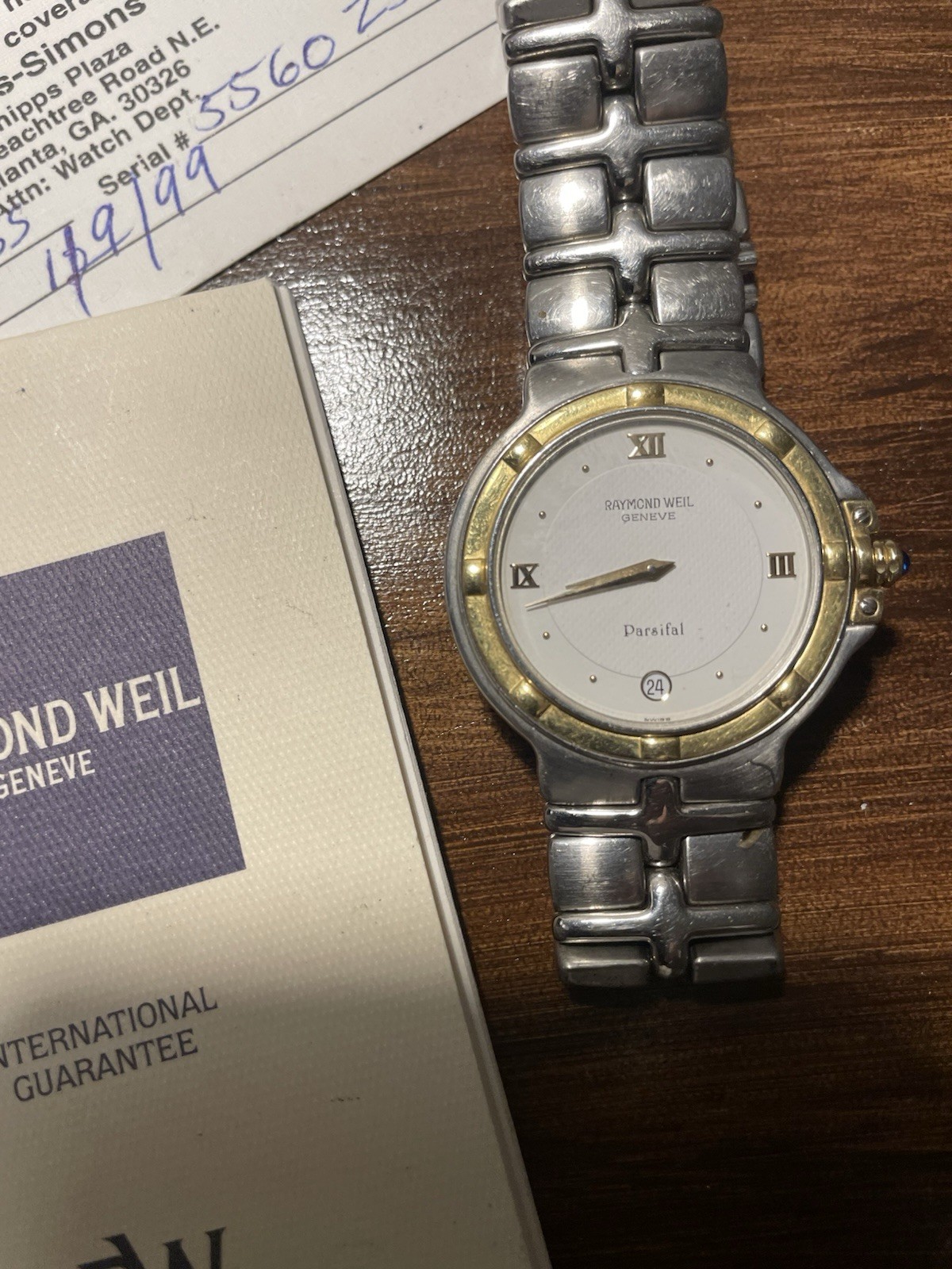 Raymond Weil 5560 Tango Collection S/S Men’s Watch 36mm , gold color bezel