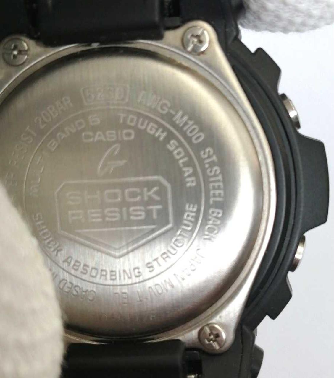 Casio G-Shock AWG-M100 Solar Rubber Band Unisex Watch | 1-Month Guarantee