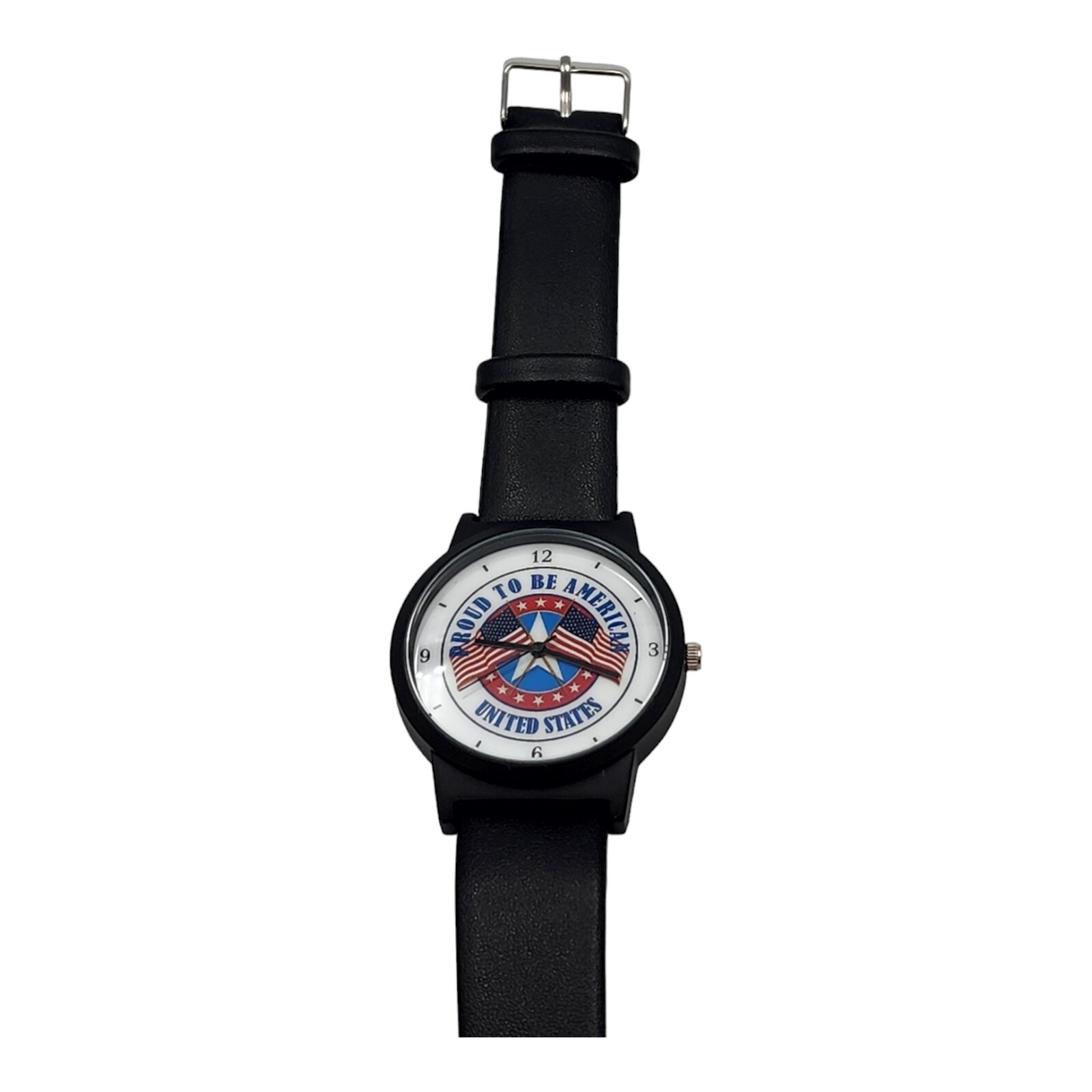 United States Proud To Be American Flag Watch Mens 40mm New Old Stock