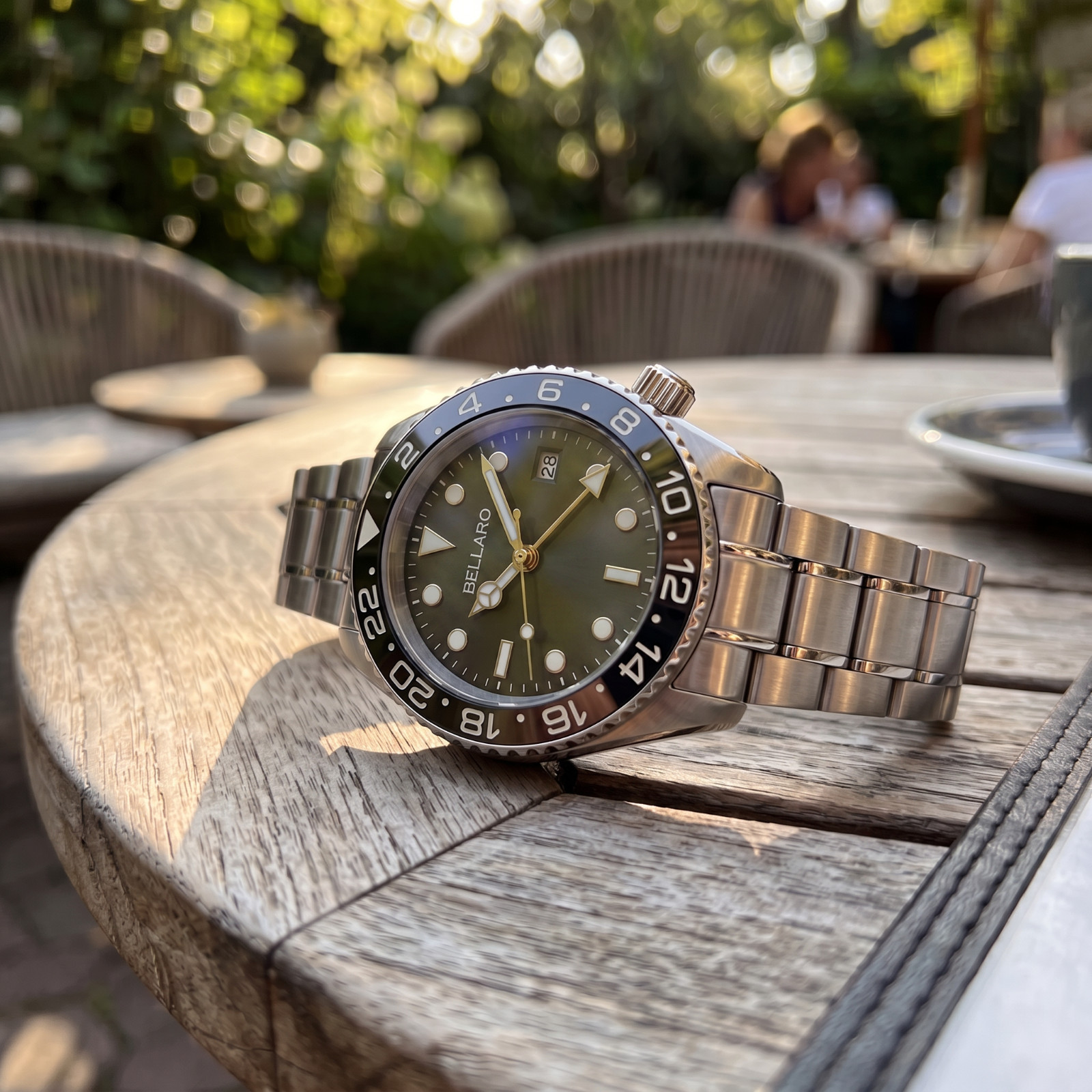 BELLARO Navex style Watch – NH35 Automatic – Sapphire Crystal Black Dial