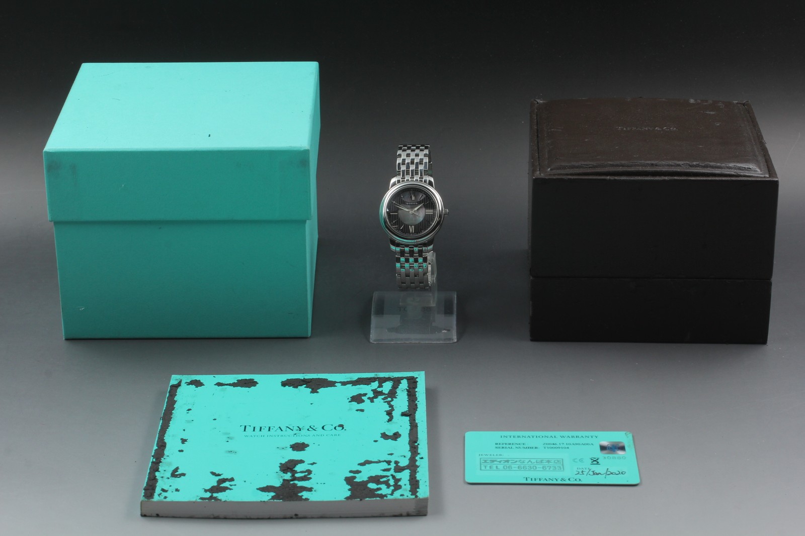 TIFFANY & Co. Mark Z0046.17.10A90.A00A Quartz Swiss Men’s Watch [ Box Damaged ]