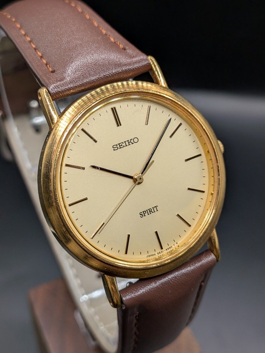 Relatively Good Condition SEIKO SPIRIT 5E21 6000 Battery Replacement. Gasket Cha