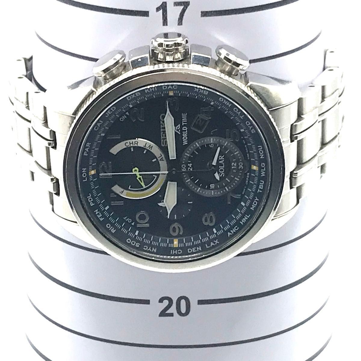 Working SEIKO Prospex Solar Chronograph Men s Wristwatch Overseas Model