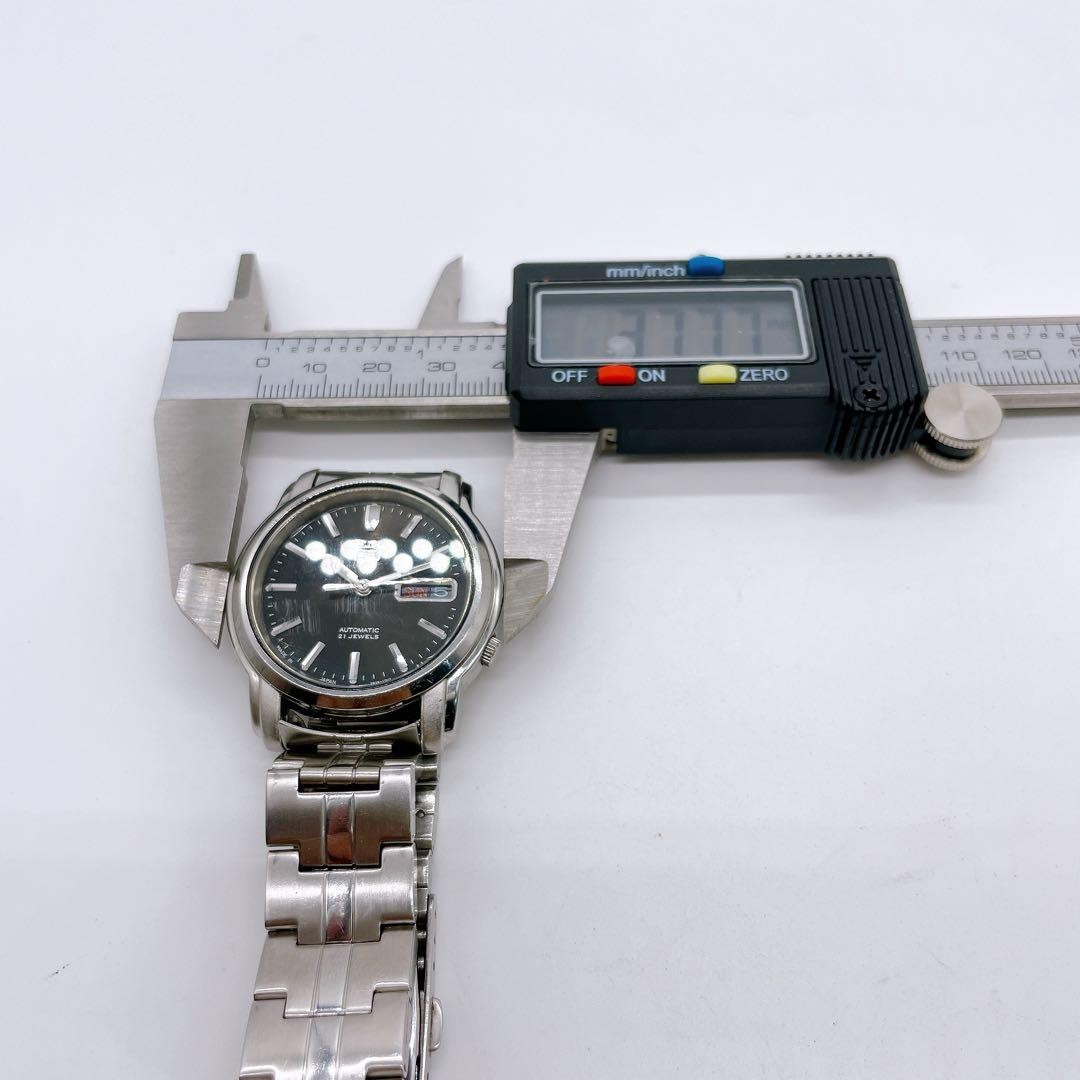 SEIKO 5 7S26-03N0 with transparent case back and original bracelet. 【USED】