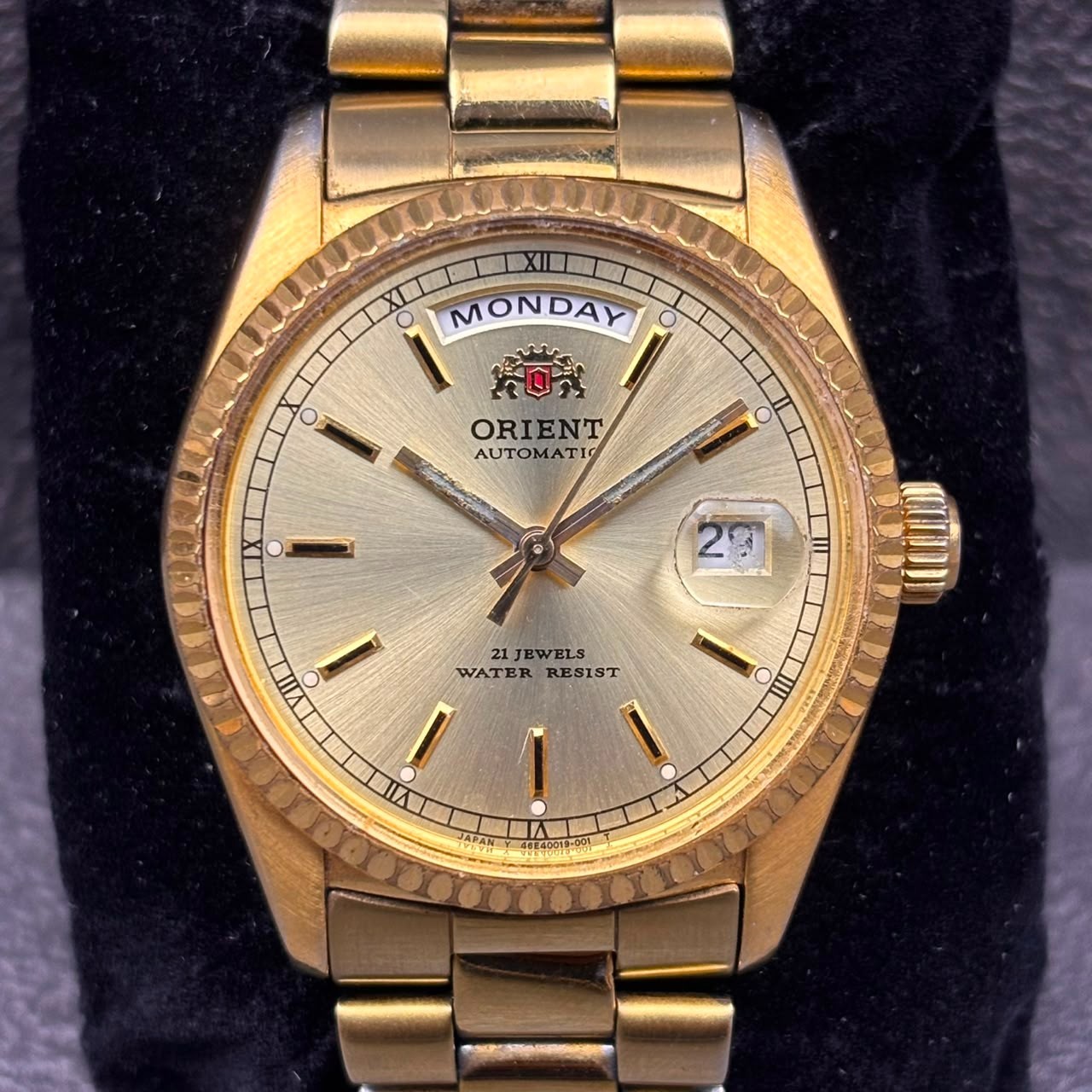 Special Listing for jrr_2261 Rare ORIENT President Automatic 46E901-91 Gold