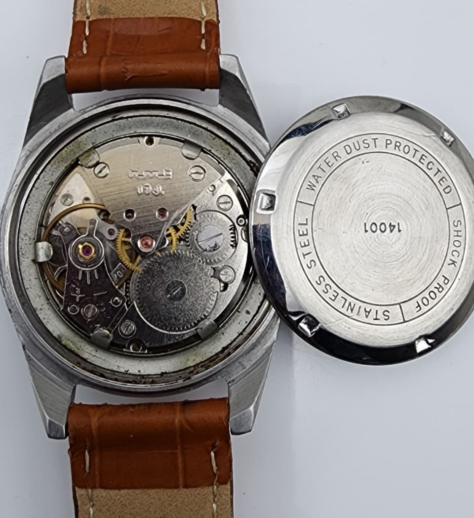 HMT Pilot Para Shock 17 Jewels Hand Winding Vintage Men’s Watch Green Dial Man