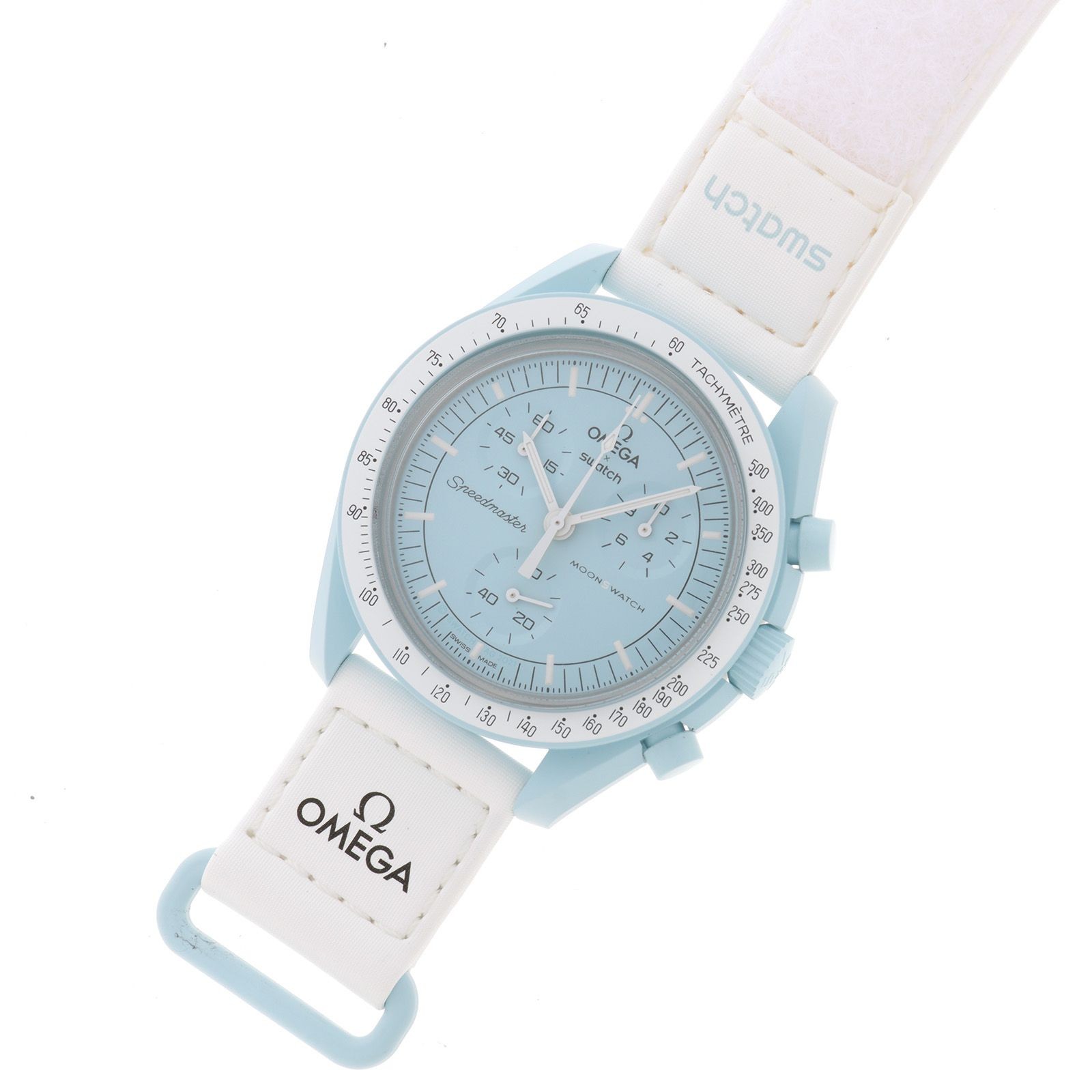 Swatch OMEGA MOONSWATCH MISSION TO URANUS SO33L100 Watch Nylon Bio Ceramic Quart