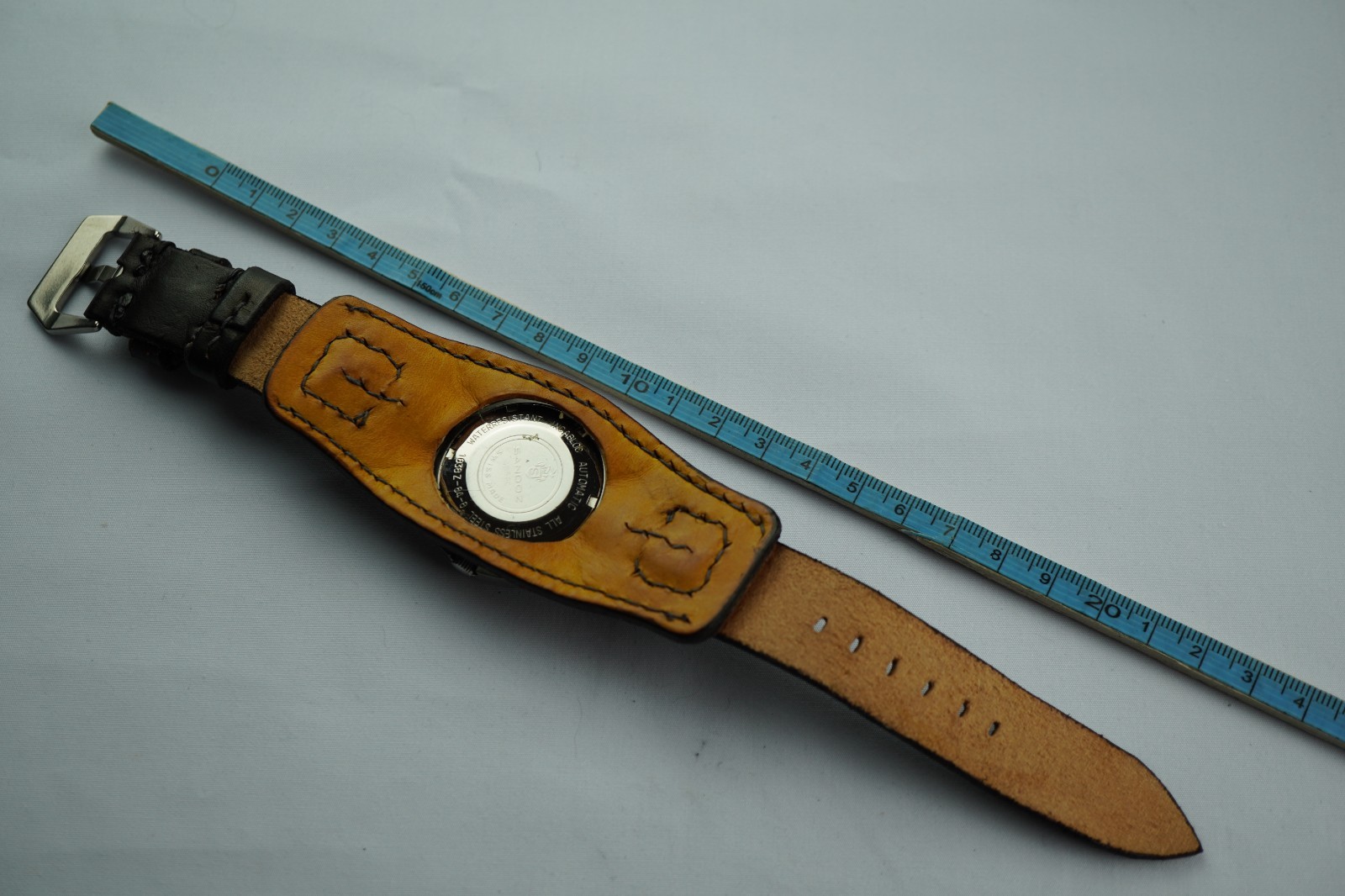 VINTAGE SANDOZ AUTOMATIC 25 JEWELS FHF 908 SWISS WATCH