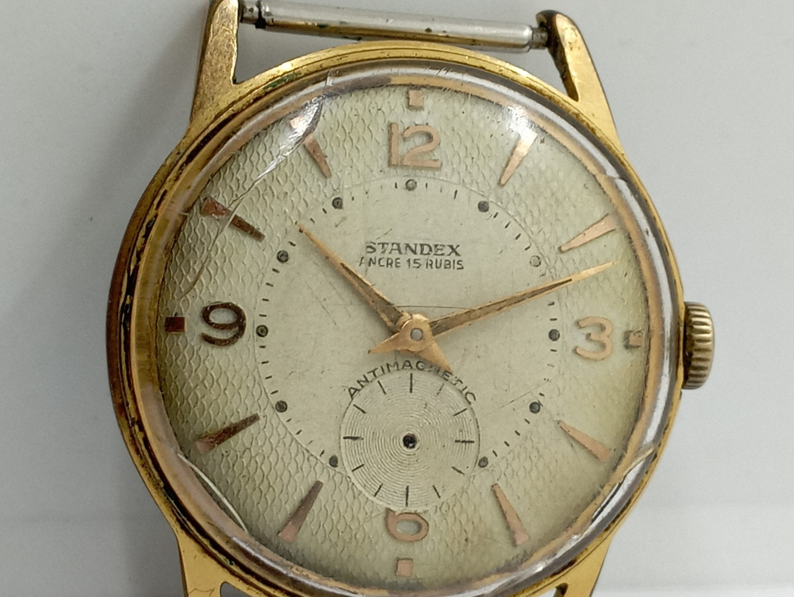 Vintage STANDEX Ancre Cal. Cupillard 233 Lunched 1930 Watch Movement Working Wel