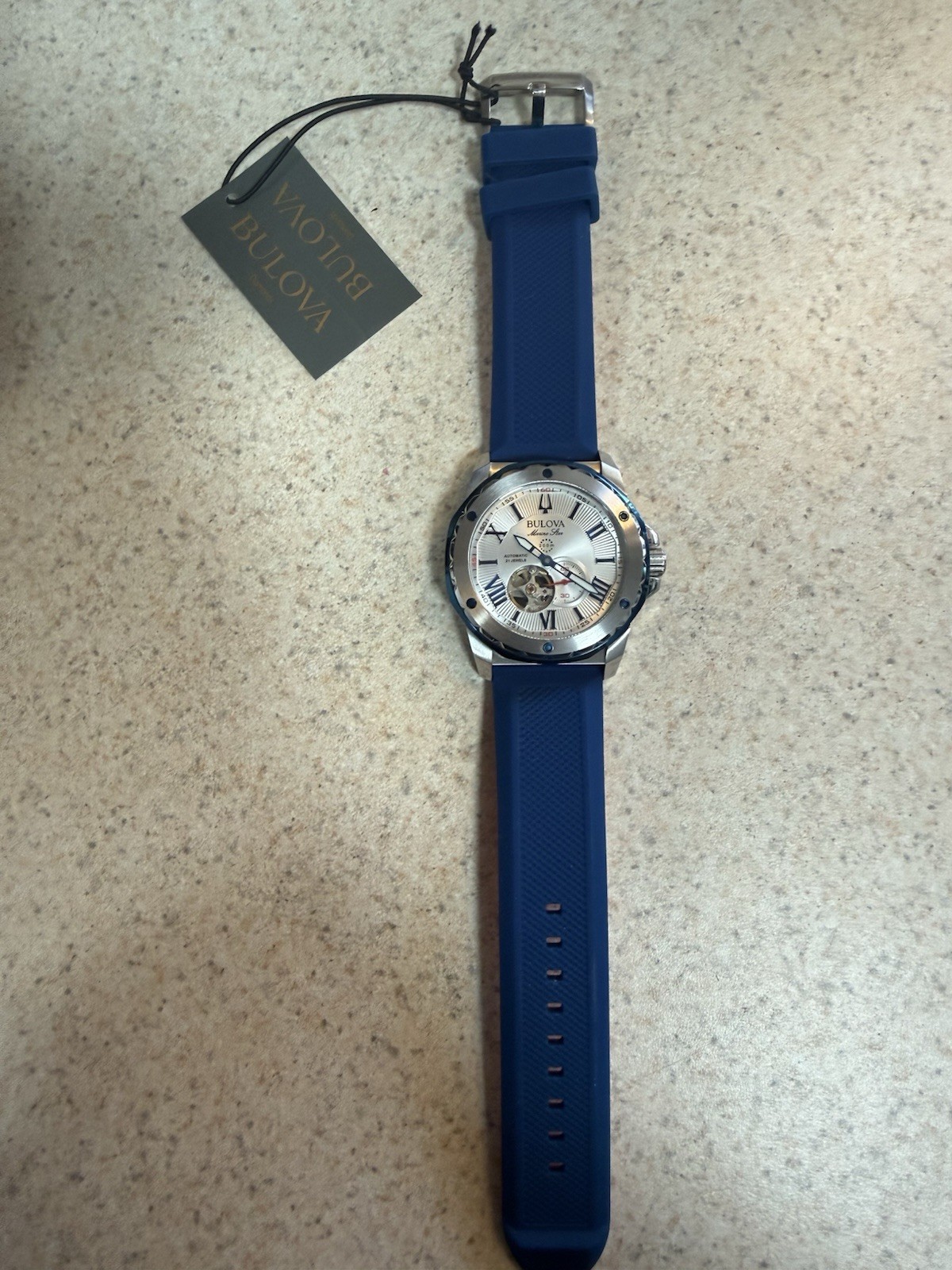 Bulova Marine Star Series A 98A225 Brand New with Box Papers and Hang Tag Mint