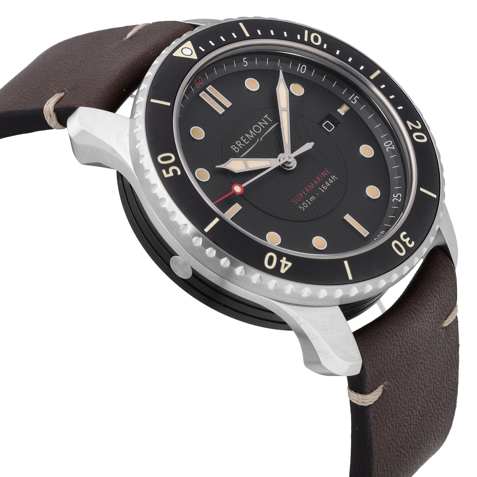 Bremont Supermarine S500 Black Dial 43mm Automatic Men’s Watch S501-BK-R-S