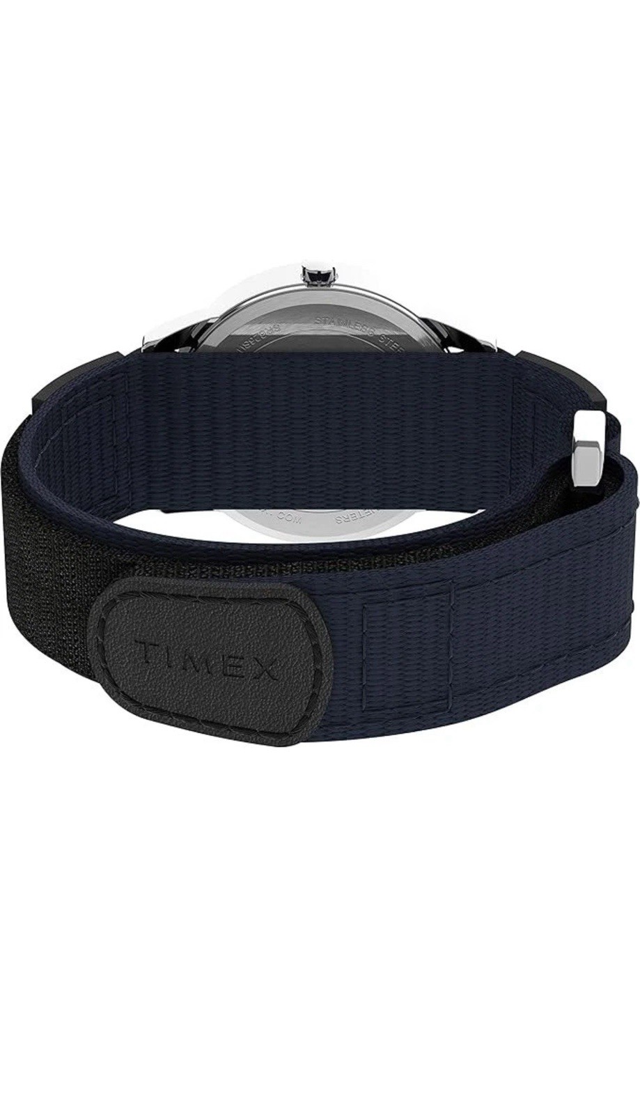 Timex Men’s Watch Easy Reader Silver Quartz Case Black Strap – TW2U85000 (New)