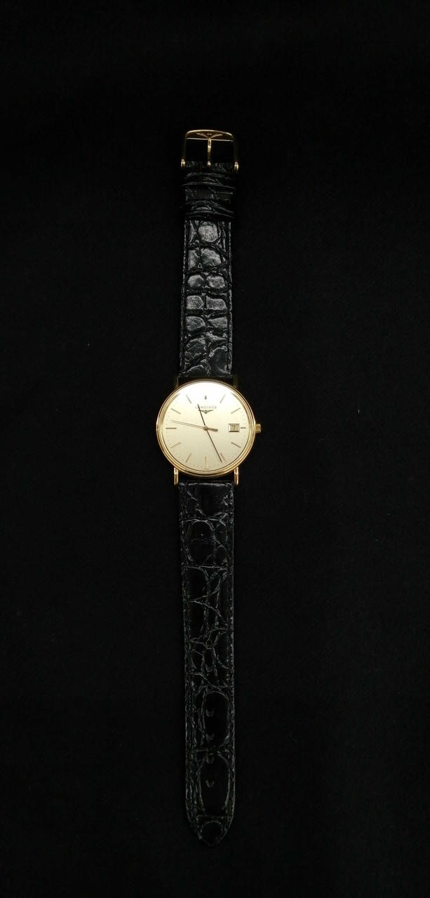 LONGINES L4.720.2 Quartz Analog Stainless Leather Strap 32mm No Water Resist