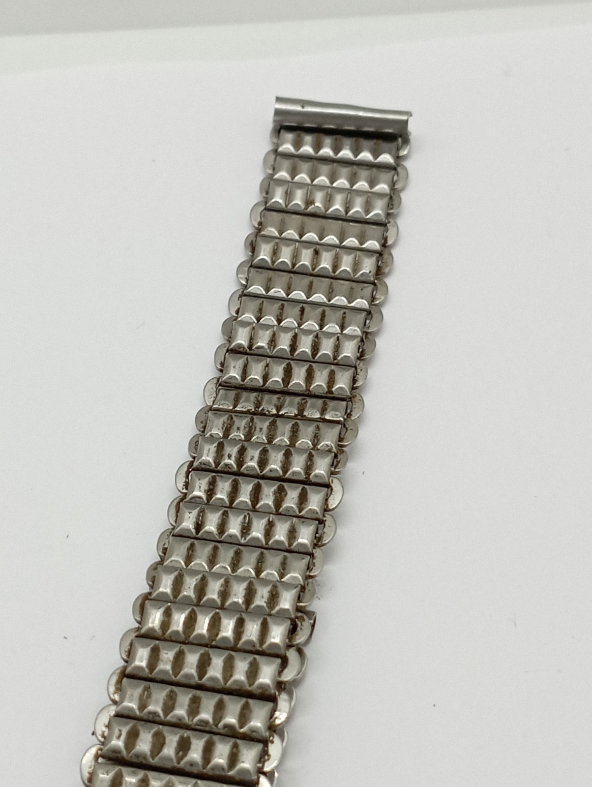 UNIQUE BONKLIP STEEL Ladder Bamboo TANK Trench Watch Bracelet 1930’s 14mm.
