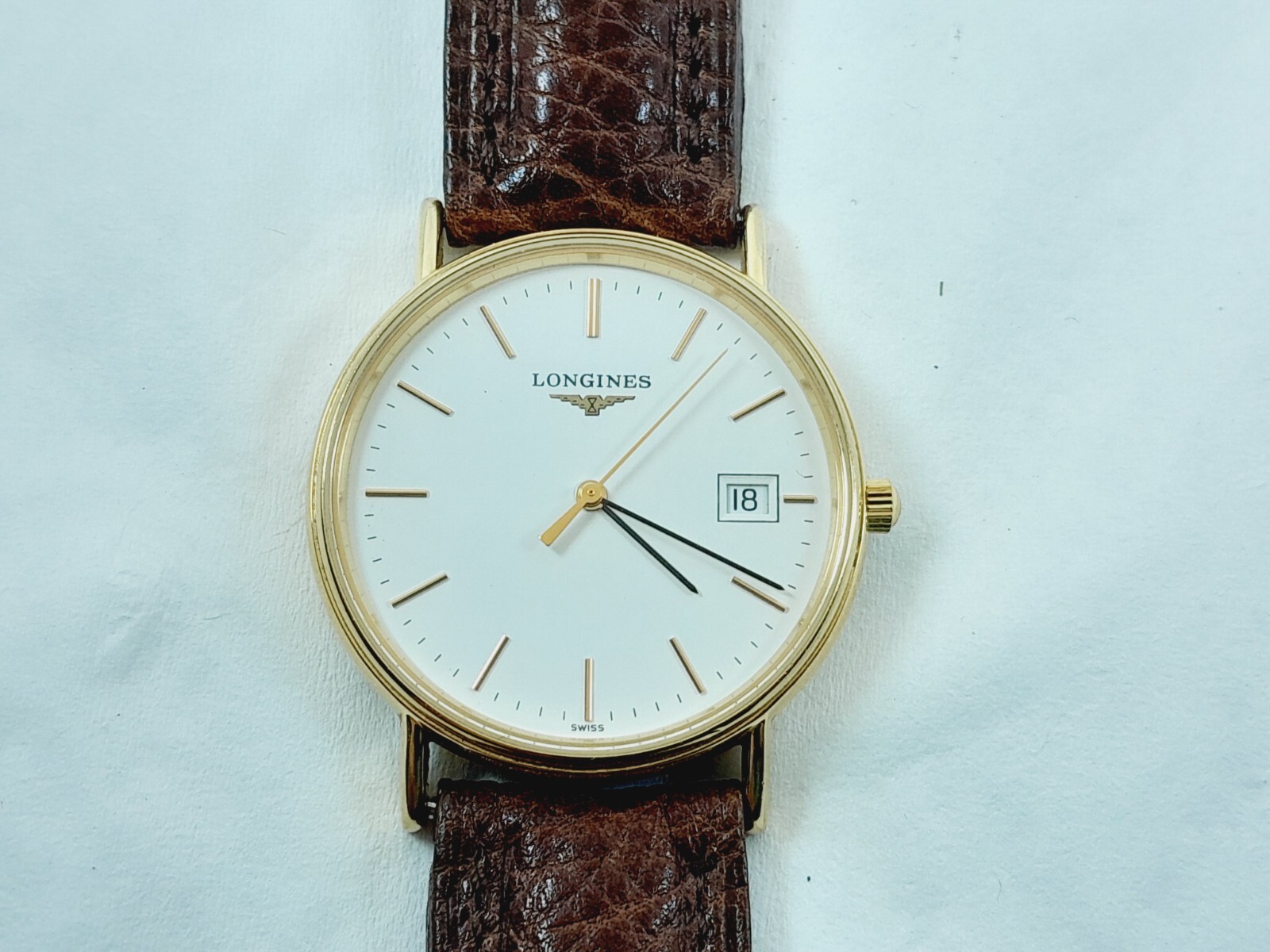 VINTAGE LONGINES GLASSIC QUARTEZ MEN’S WATCH L4.720.2 WORKING