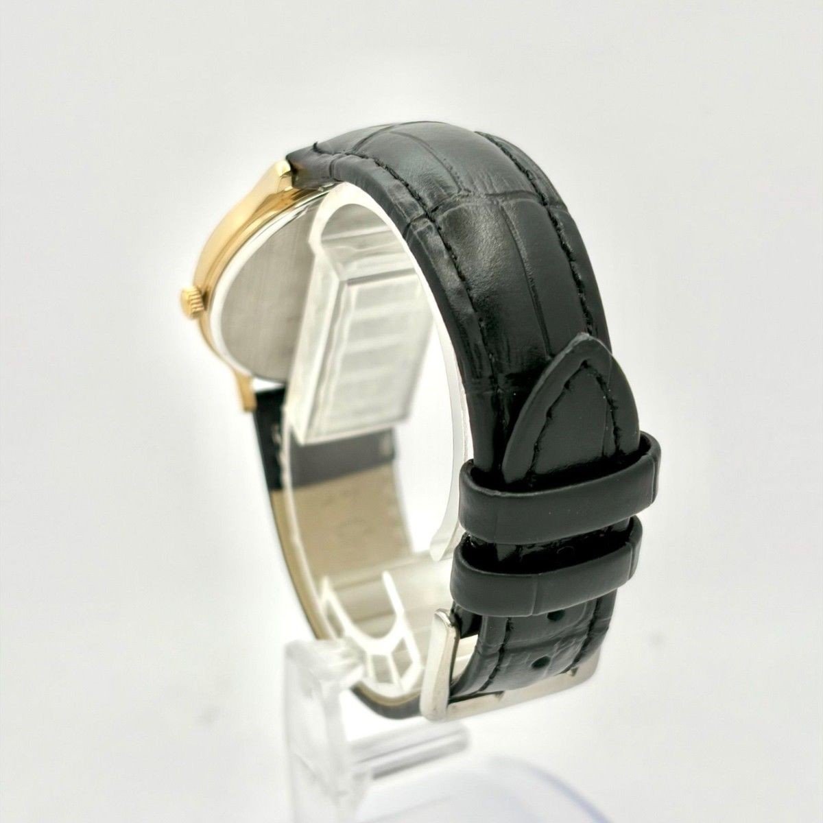New Battery SEIKO SPIRIT Men’s Watch Gold 5E32 6A3A 390154 New Strap