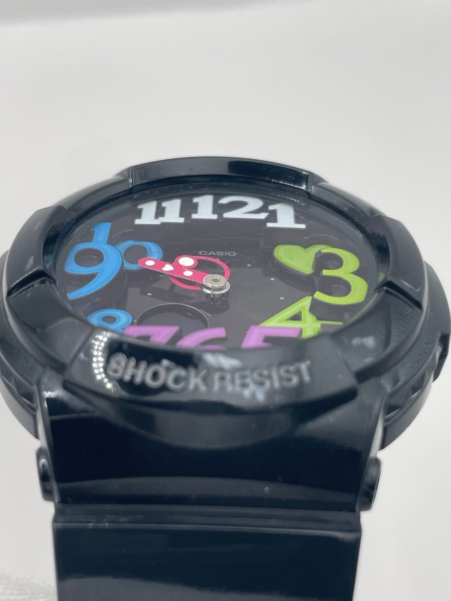 Battery and strap replaced CASIO Casio Baby G Ana Digi Neon Dial Black Quartz BL