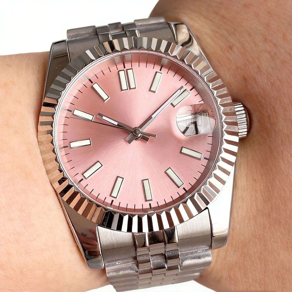 36mm/39mm Tandorio Lumen Fluted Bezel Sapphire Glass 20ATM NH35A Men Auto Watch