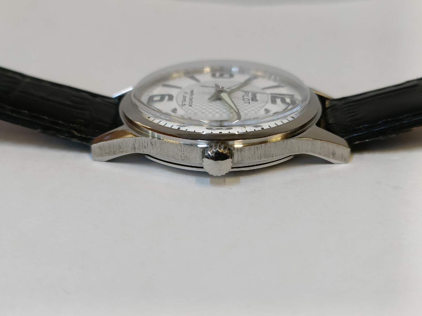 REFURBISHED HMT PILOT 17J WINDING WHITE DIAL 0231 INDIA MEN’S WORKING CONDITION