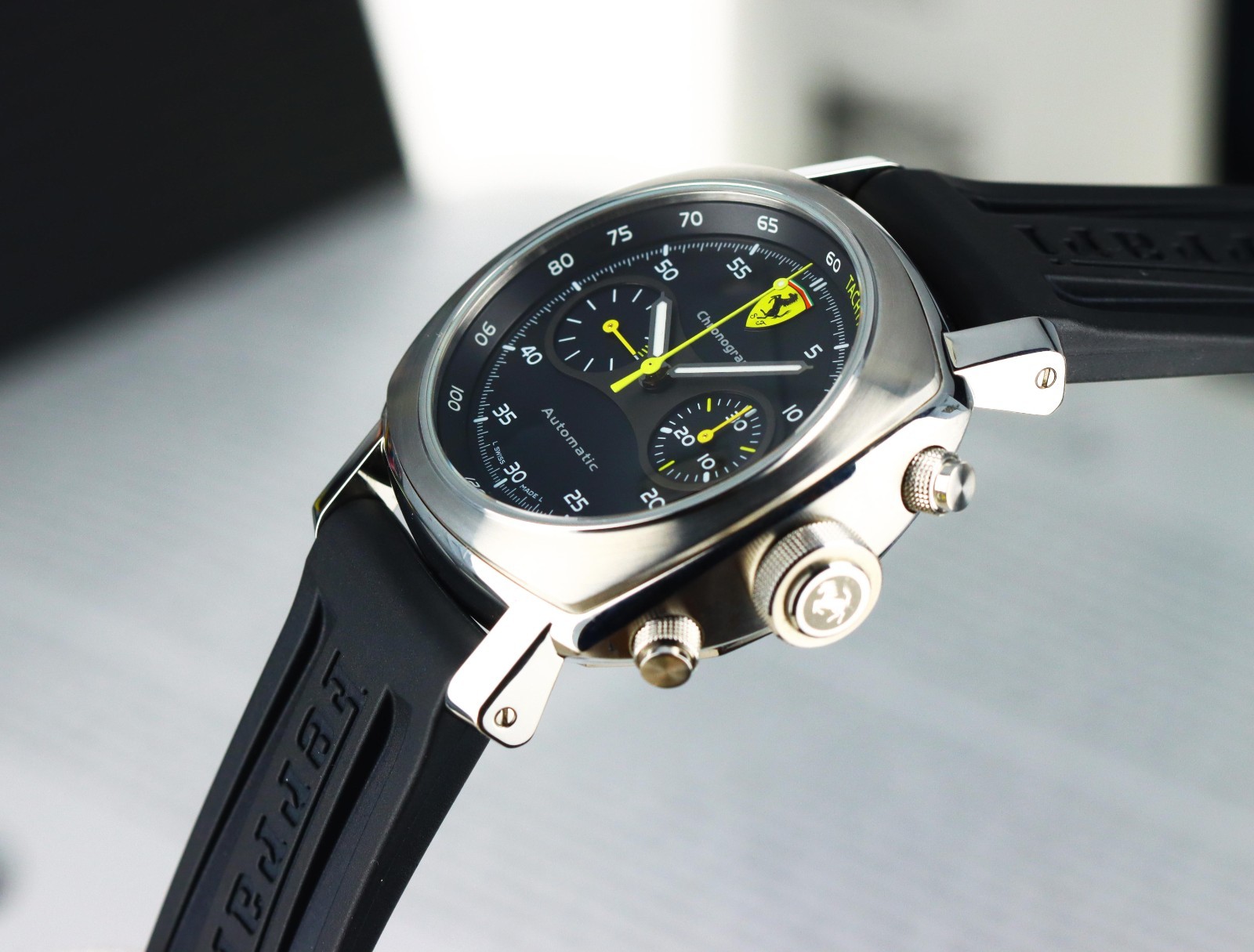 Panerai Ferrari Scuderia Chronograph, Black Dial, Limited to 800 -Steel FER00008