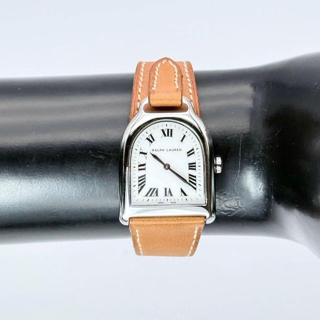 Ralph Lauren Stirrup Petit Quartz 21mm White Dial Extra Strap Box Papers