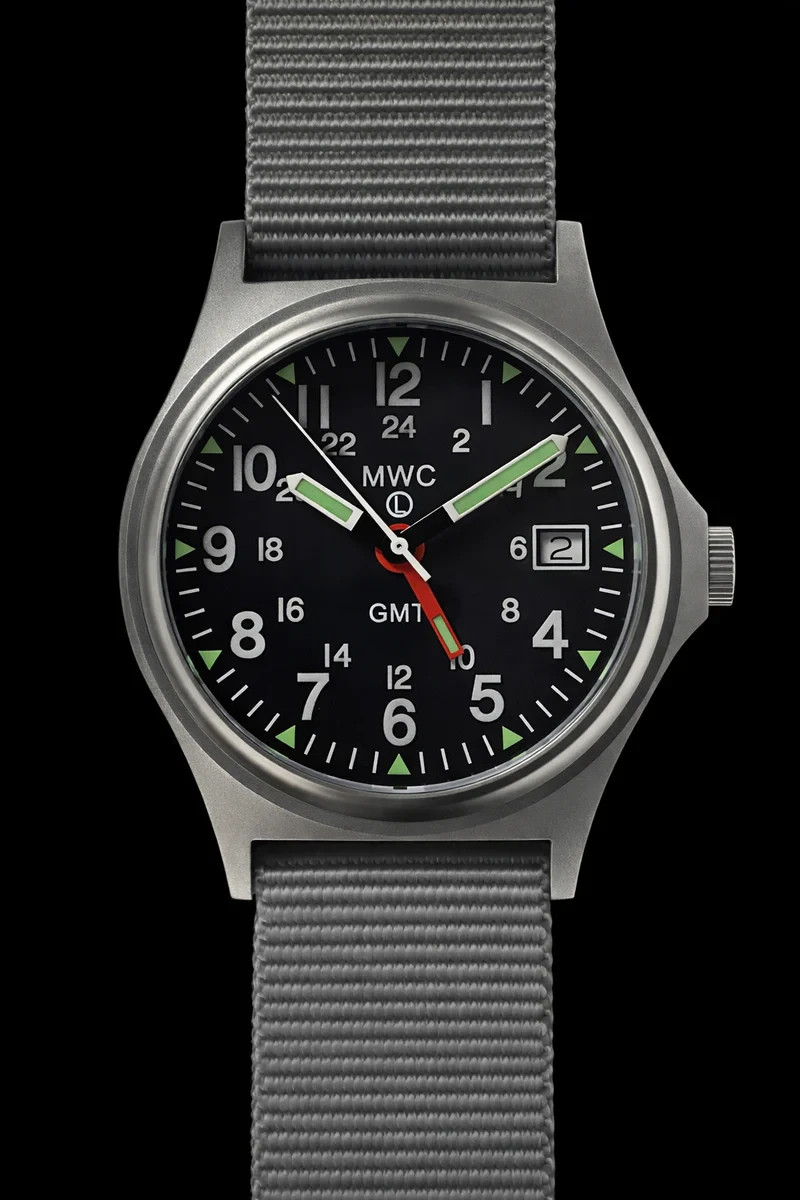 MWC GMT (Dual Time Zone) 200m Military Watch Screw Crown Sapphire Crystal