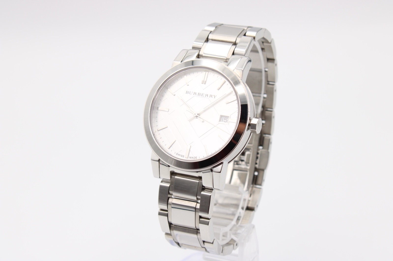 BURBERRY THE CITY Stainless Steel Silver Unisex Watch BU9000