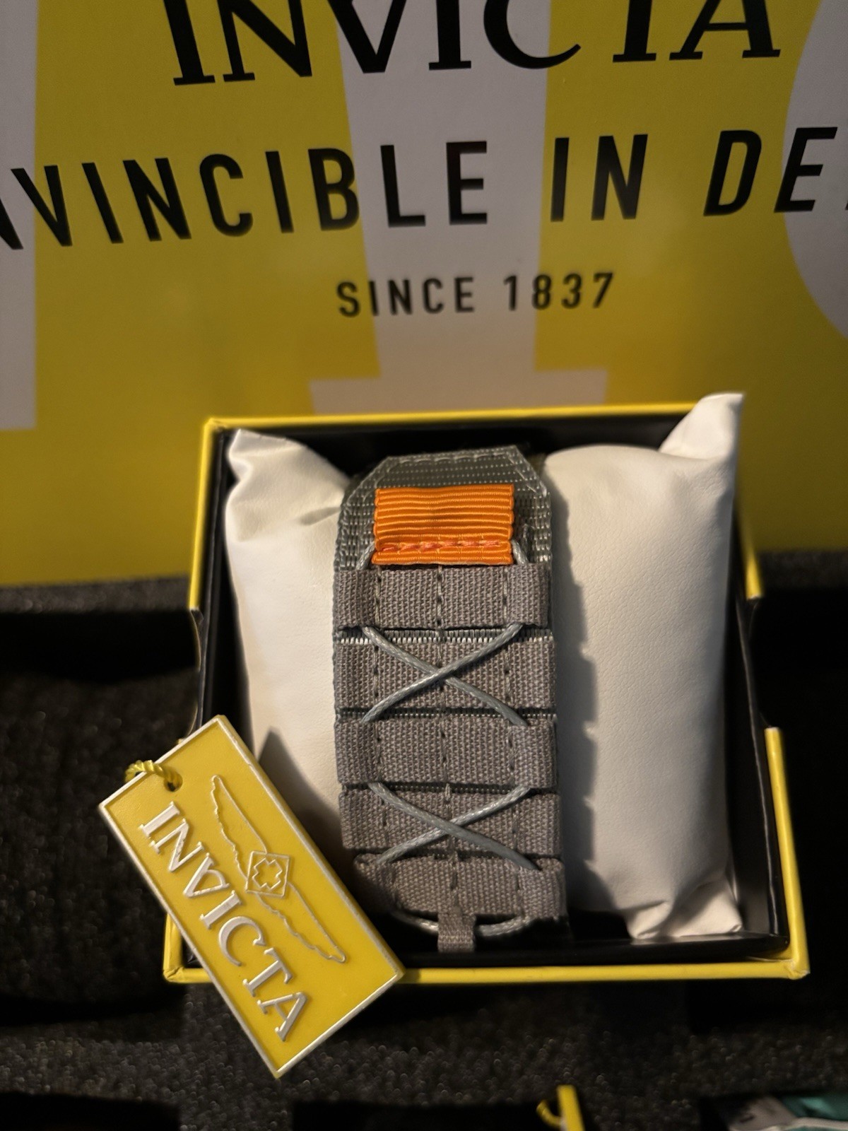 50094 Invicta Coalition Forces Sovereign OPS Men’s Watch-50mm Orange, Grey, Blk.