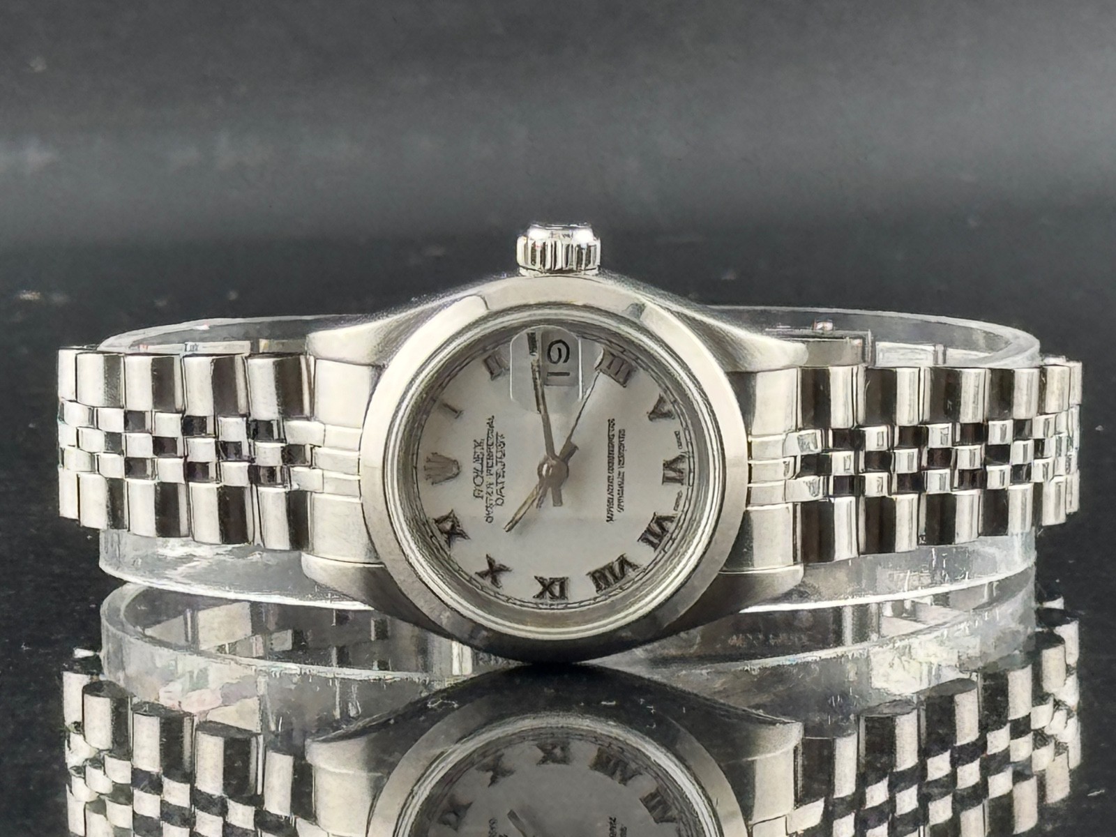 Rolex Oyster Perpetual 69160 Datejust Jubilee Roman Dial Box Paper Serviced