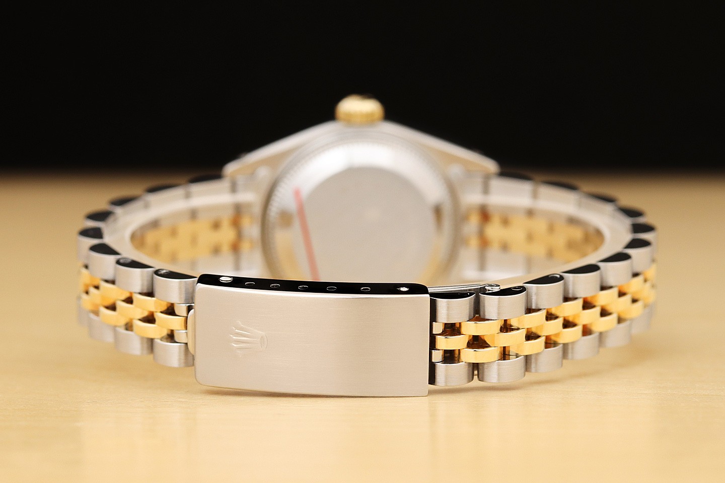 ROLEX LADIES DATEJUST CHAMPAGNE DIAMOND 2 TONE 18K YELLOW GOLD 69173 WATCH