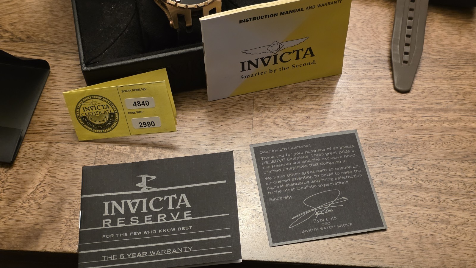 Invicta Reserve Specialty Chrono Ref. 4840, Valjoux 7750, Black PVD/Rose Gold