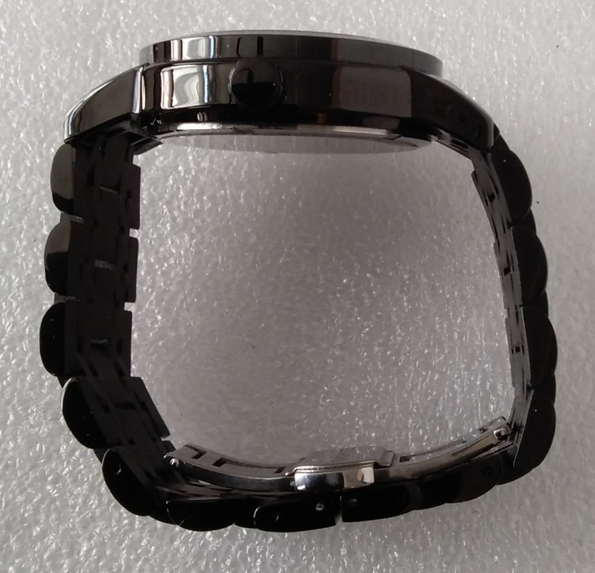 Lige “Dream” Large Face Mens Black Wristwatch
