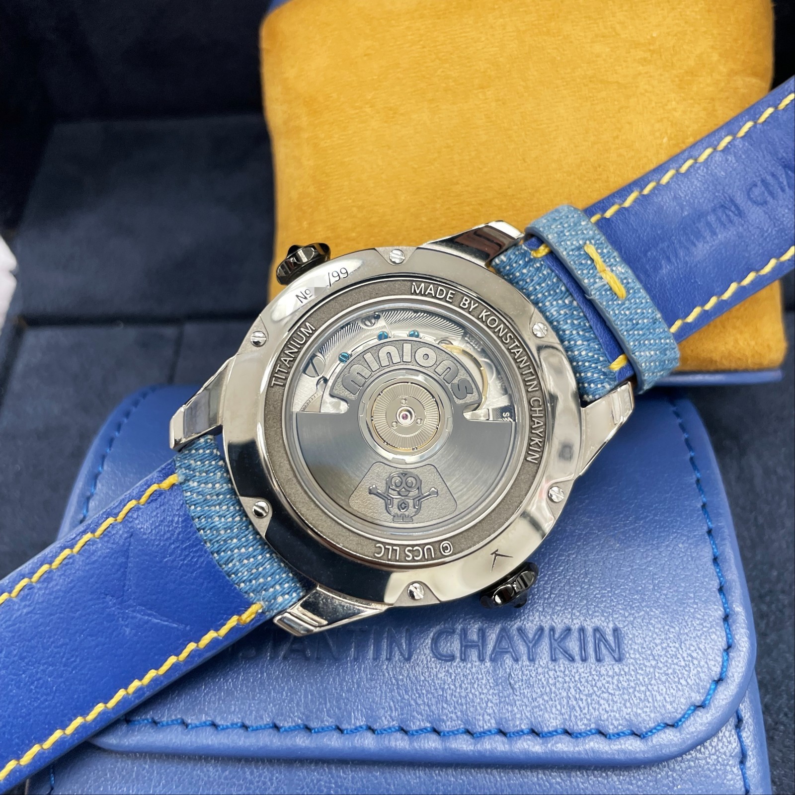 Konstantin Chaykin Minions Titanium 40mm Limited series of 99 pieces Blue Jean