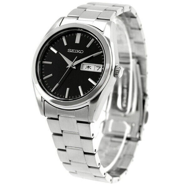 Seiko Selection SBTH011 Quartz Black Dial 37.4mm Watch