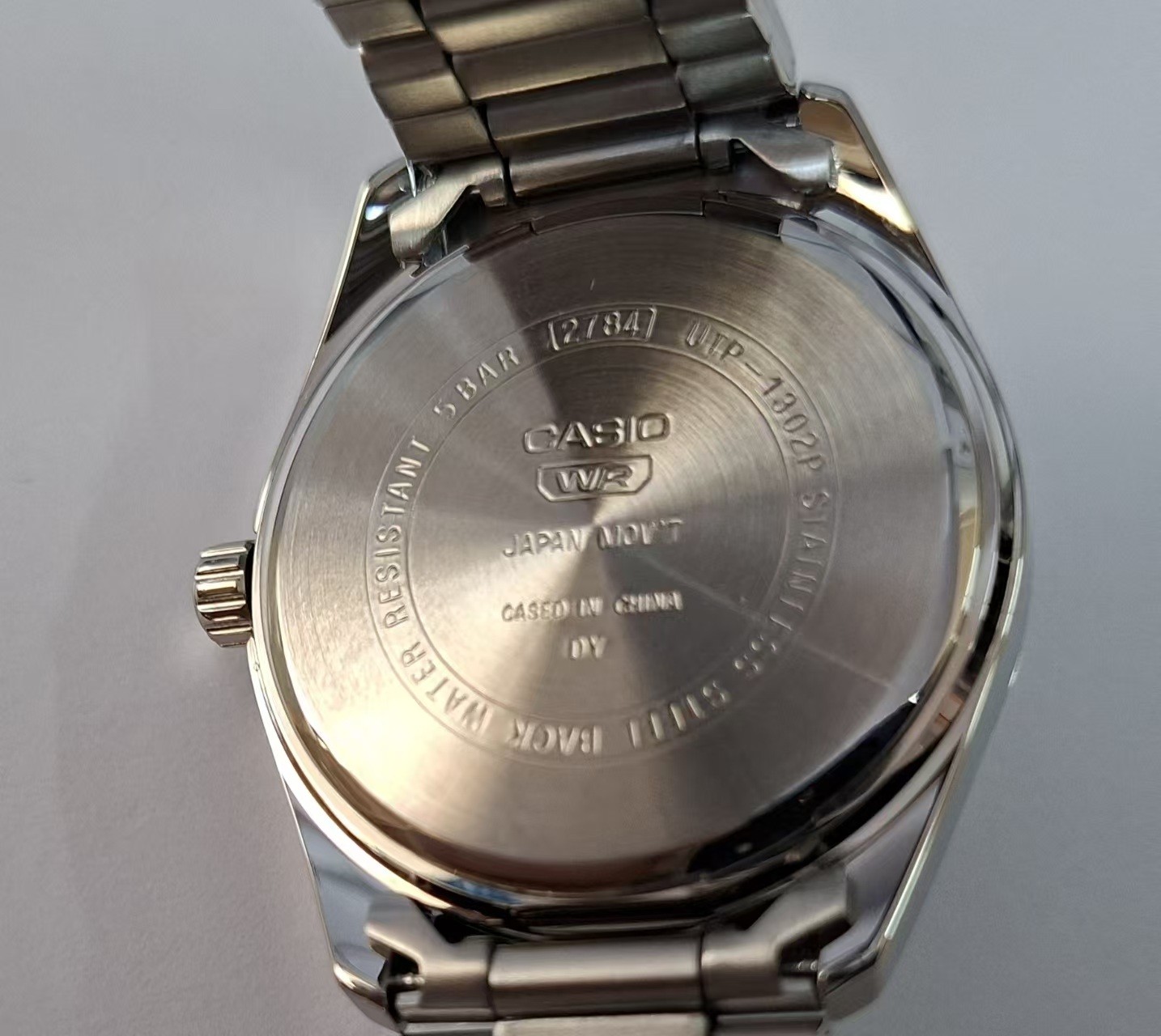 Casio UTP-1302PD-1A Stainless Steel Band 35 mm Dail Black Unisex Adults Watch