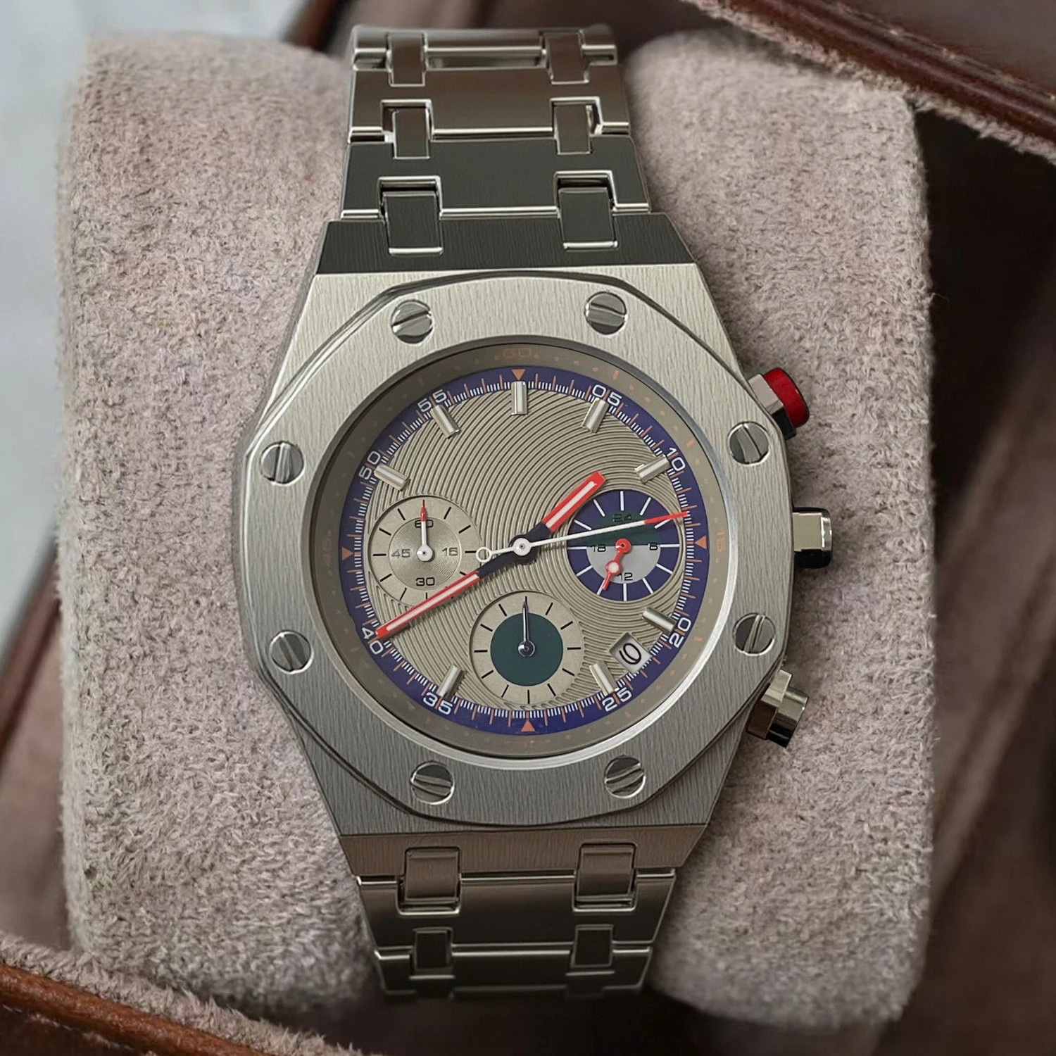 Large Dial Multifunctional Men’s Quartz Watch High-End Light Luxury Waterproof