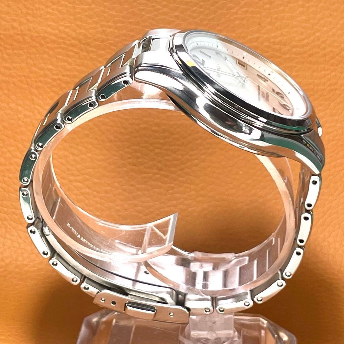 SEIKO SPIRIT 7B22 0AD0 Radio Solar Titanium Specification Silver Dial Excellent