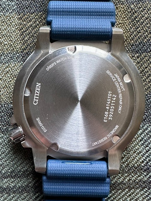 Citizen Promaster pepsi dive watch 43mm Eco Drive BNO168-06L excellent condition