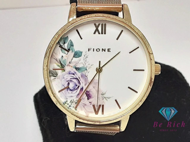 [A1R] Fione G212 Multi Color Gold SS GP Bracelet Unisex Watch [w6x]