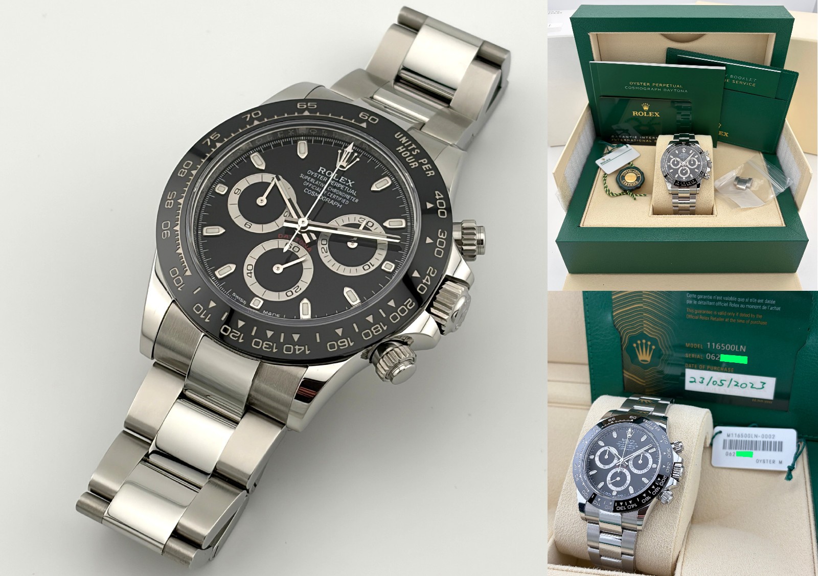 Rolex Cosmograph Daytona Black Dial 2023 – 116500LN Full Set with Warranty