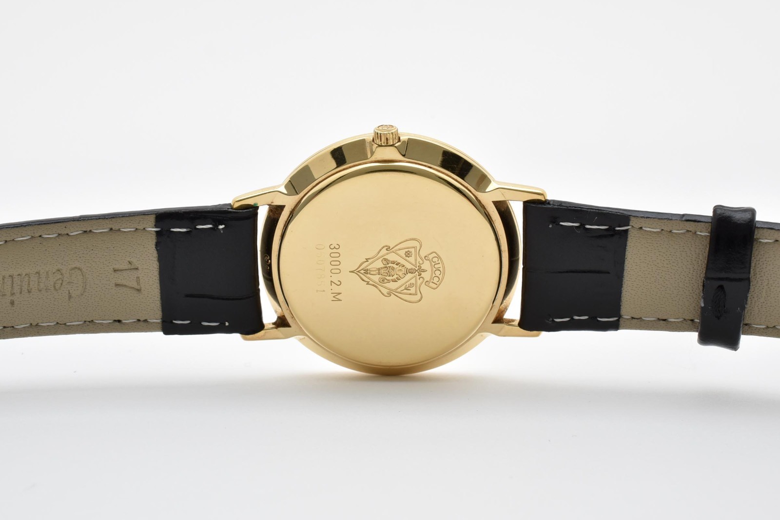 [Near MINT] Gucci 3000.2.M Vintage Gold Plated Quartz Men’s Watch From JAPAN