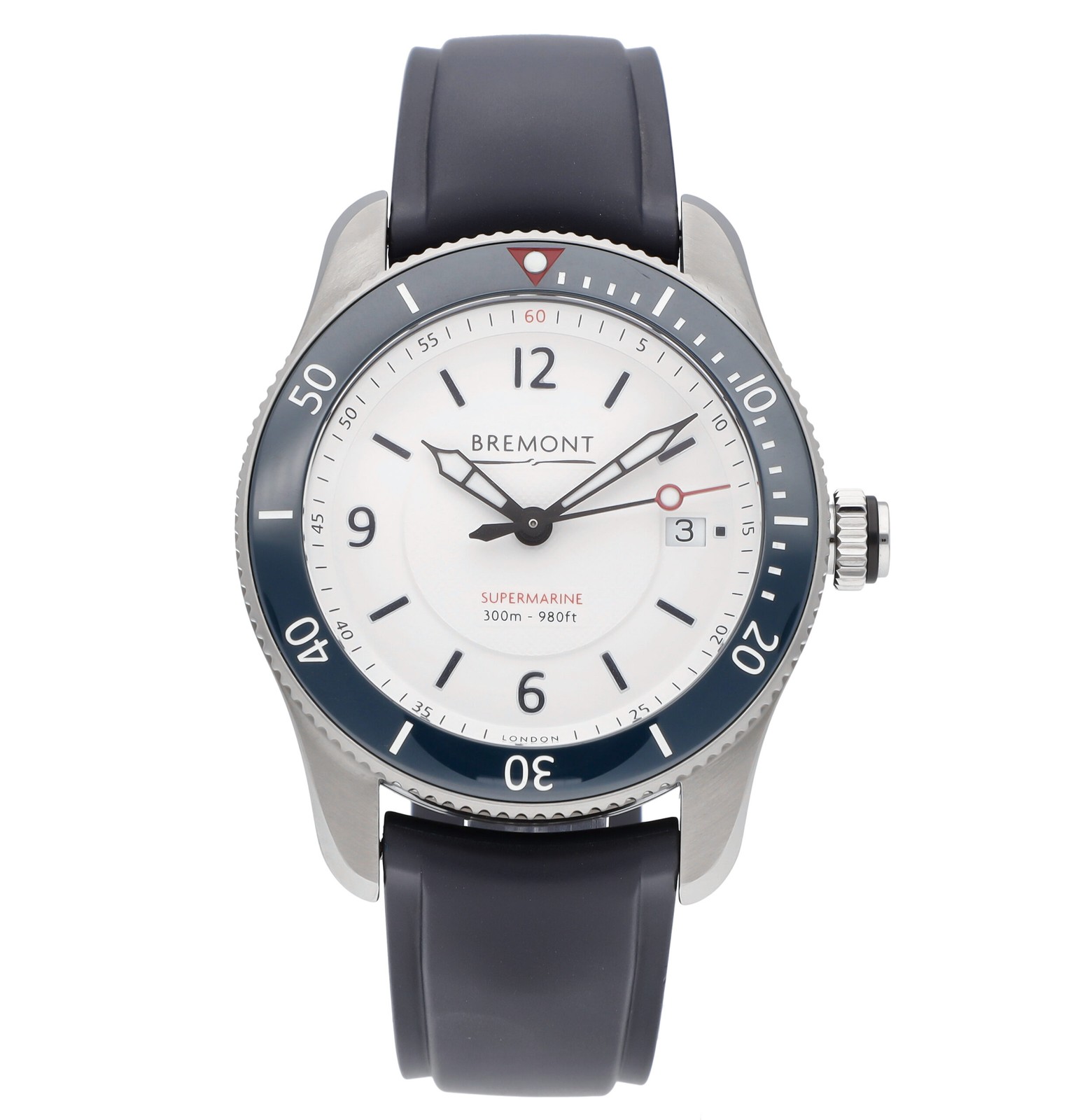 Bremont S300 White Dial 40mm Automatic Men’s Watch S300-WH-R-S