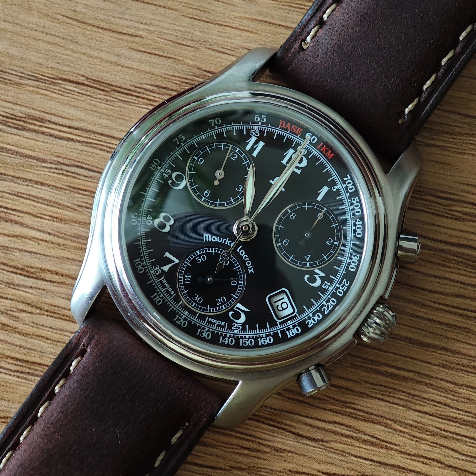 Maurice Lacroix Chronograph Ref. 04724 Swiss Made Rare Men’s Watch (W0128)