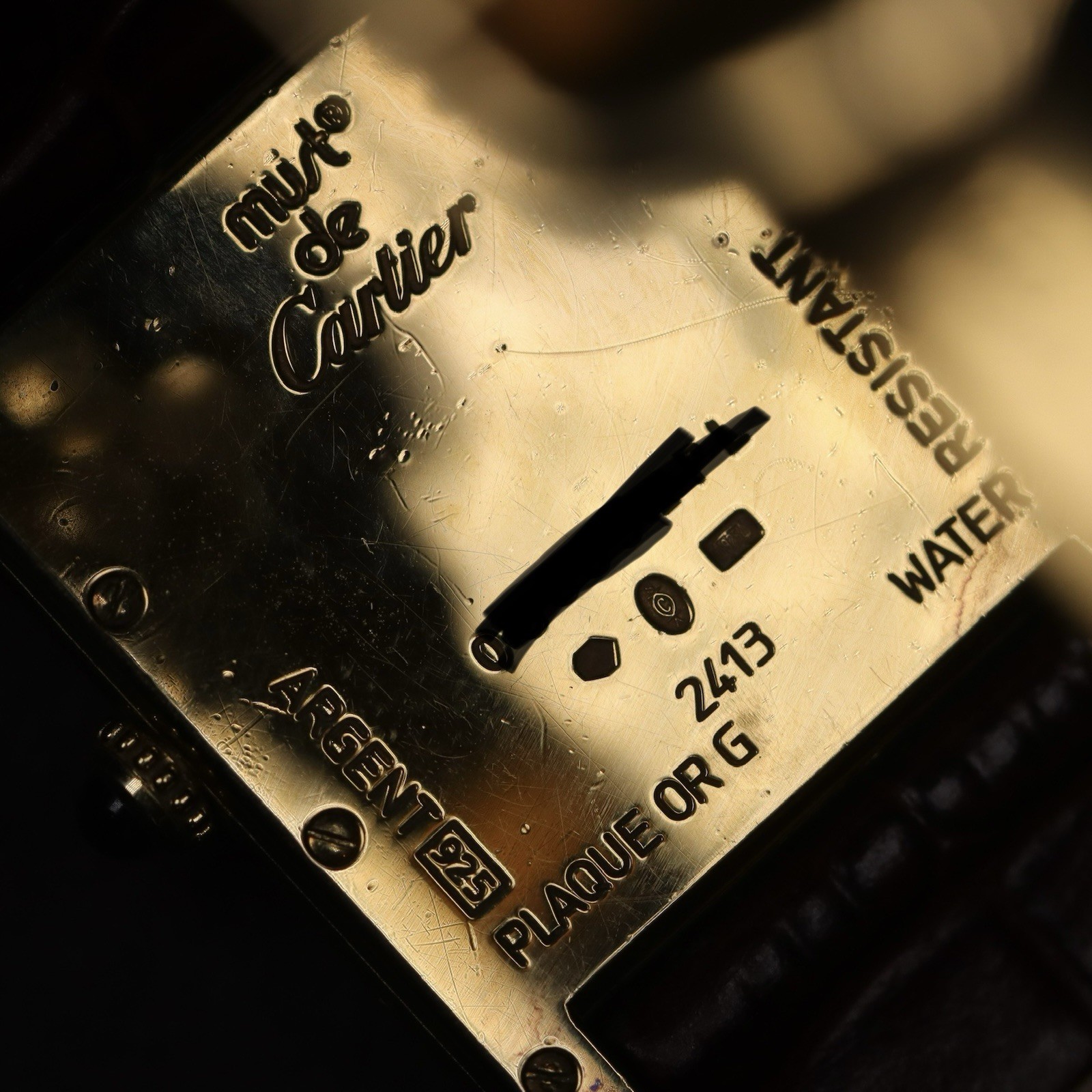 Cartier Must de Cartier Tank Vermeil Date 25mm Quartz Men’s Watch Ref. 2413
