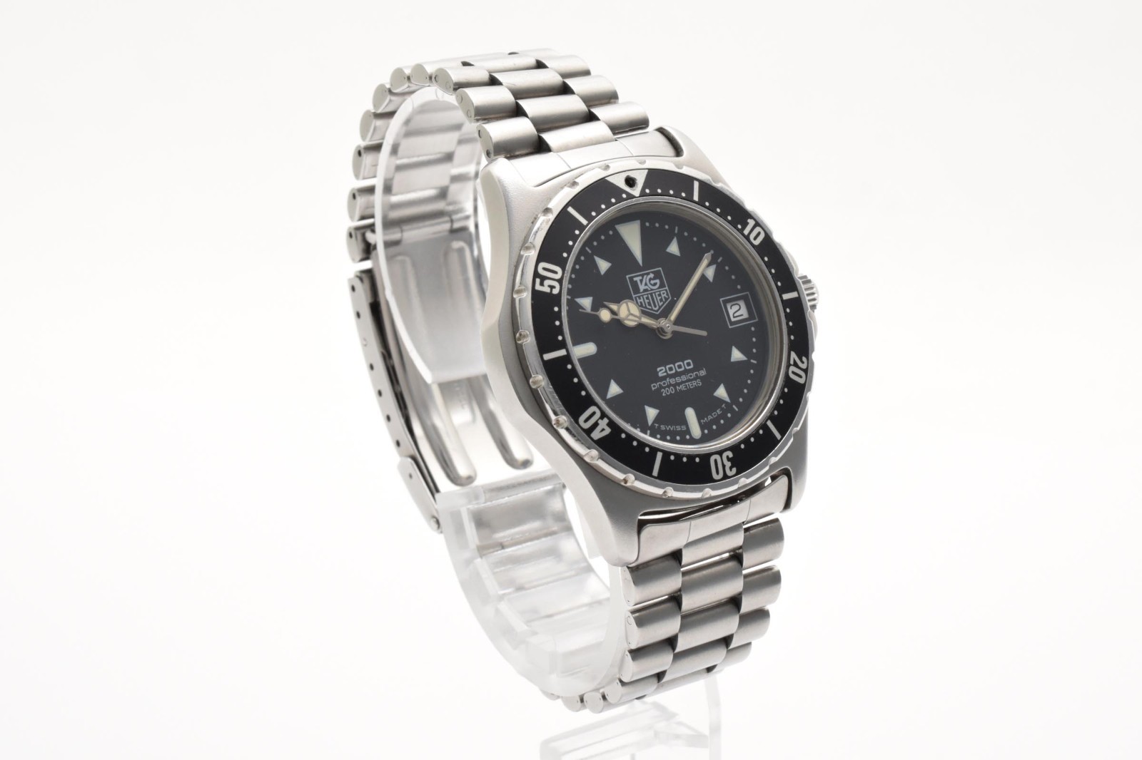 TAG Heuer Professional 973.006 Black Dial Quartz Diver Men’s Watch 200M Vintage